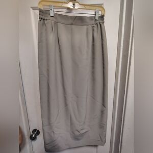 Elegant Gray Women's Pencil Skirt